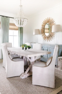 Jacksonville Magazine Featured Home in Atlantic Beach, FL - Dining Room in Custom Home by Riverside Homes Custom